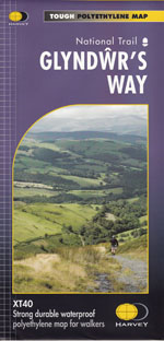Glyndwr's Way National Trail Harvey Walking Map