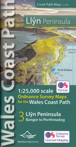 Llyn Peninsula OS Coast Path Walking Map Guide