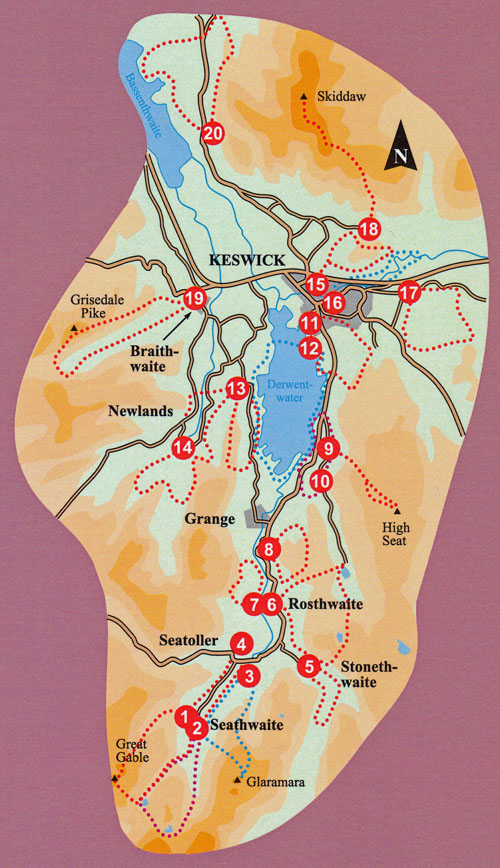 Walk Borrowdale and Keswick Guidebook